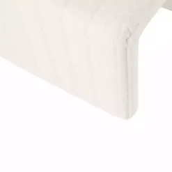 Kirklands Home Benches & Ottomans|Cream Boucle Arch Ottoman White