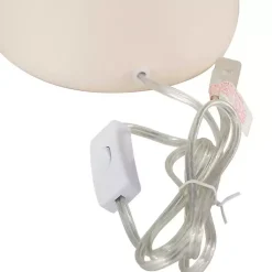 Kirklands Home Table Lamps|Cream Ceramic Rounded Hourglass Table Lamp