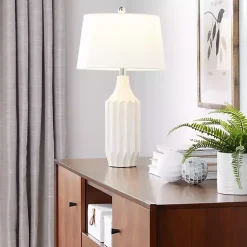 Kirklands Home Table Lamps|Cream Ceramic Sandra Table Lamp