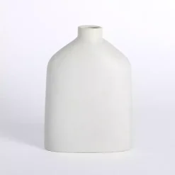 Best Cream Distressed Ceramic Tabletop Vase, 12 in. Vases