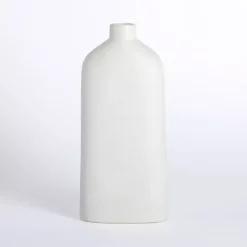 Best Cream Distressed Ceramic Tabletop Vase, 16 in. Vases