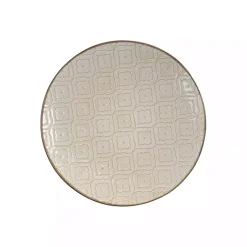 Kirklands Home Dinnerware|Cream Embossed 16-pc. Dinnerware Set Ivory