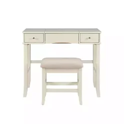 Kirklands Home Dressers & Chests|Cream Jennifer Flip-Top 2-pc. Vanity Set White