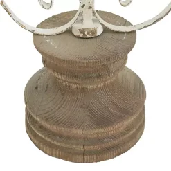 Sale Cream Metal Ornate Cross Tabletop Sculpture Statues & Figurines