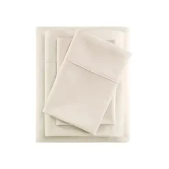 Kirklands Home Bed Sheets|Cream Rich Cooling Cotton Queen Sheet Set Ivory