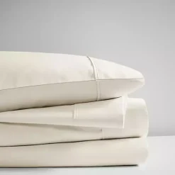 Kirklands Home Bed Sheets|Cream Rich Cooling Cotton Queen Sheet Set Ivory