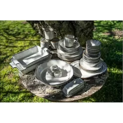 Kirklands Home Serving & Entertaining|Cream Scalloped Clay 2-pc. Serveware Set Ivory