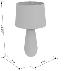 Kirklands Home Table Lamps|Cream Textured Maggie Table Lamp Tan