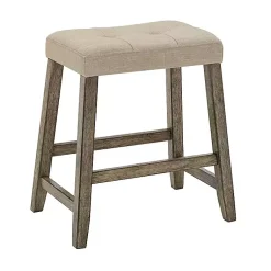 Kirklands Home Bar Stools & Counter Height Stools|Cream Upholstered Chandler Counter Stools, Set of Ivory