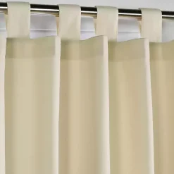 Kirklands Home Curtains & Drapes|Cream Weathermate Curtain Panel, 72 in Ivory