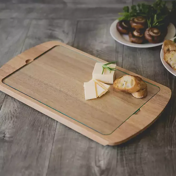 Kirklands Home Serving & Entertaining|Crimson Tide Wood and Glass Serving Board