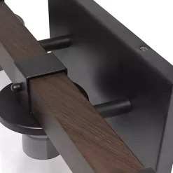 Kirklands Home Flush Mount Lighting|Crossbeam Vanity Flushed Mount Shade Brown