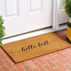 Kirklands Home Doormats|Cursive Hello Fall Coir Doormat, 17x29