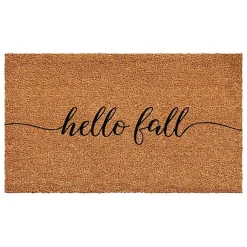 Kirklands Home Doormats|Cursive Hello Fall Coir Doormat, 24x48