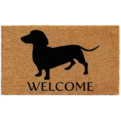 Kirklands Home Doormats|Dachshund Welcome Doormat