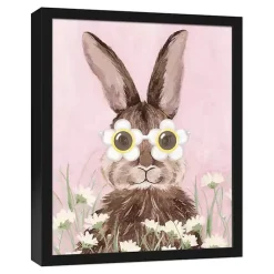 New Daisy Sunnies Bunny Framed Canvas Art Print Easter Decorations