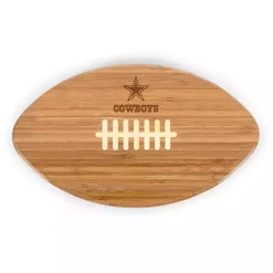 Kirklands Home Serving & Entertaining|Dallas Cowboys Bamboo Football Cutting Board Tan