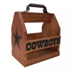 Kirklands Home Outdoor Dining|Dallas Cowboys Wooden Condiment Caddy