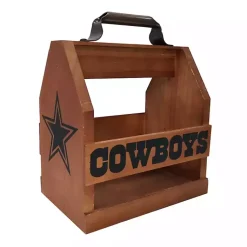 Kirklands Home Outdoor Dining|Dallas Cowboys Wooden Condiment Caddy