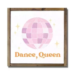 Kirklands Home Wall Quotes & Signs|Dance, Queen Disco Ball Framed Wall Plaque