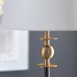 Kirklands Home Floor Lamps|Dark Bronze Decorative Floor Lamp White