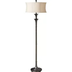 Kirklands Home Floor Lamps|Dark Bronze Metal Flare Floor Lamp Tan