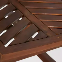 Kirklands Home Outdoor Seating|Dark Chevron Outdoor Rocking Chair Brown