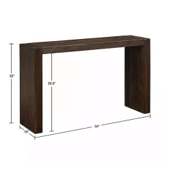 Kirklands Home Console Tables|Dark Distressed Wood Console Table Brown