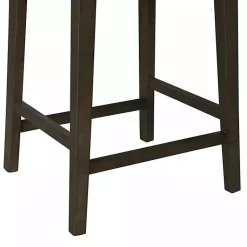 Kirklands Home Bar Stools & Counter Height Stools|Dark Wood Open Back Counter Stool Brown