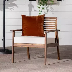 Kirklands Home Outdoor Seating|Dark Brown Zane Outdoor Club Chair