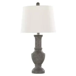 Kirklands Home Table Lamps|Dark Gray Chateau Table Lamps, Set of 2 White