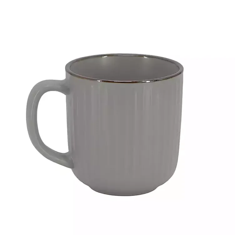 Kirklands Home Dinnerware|Dark Leo Stoneware 16-pc. Dinnerware Set Gray