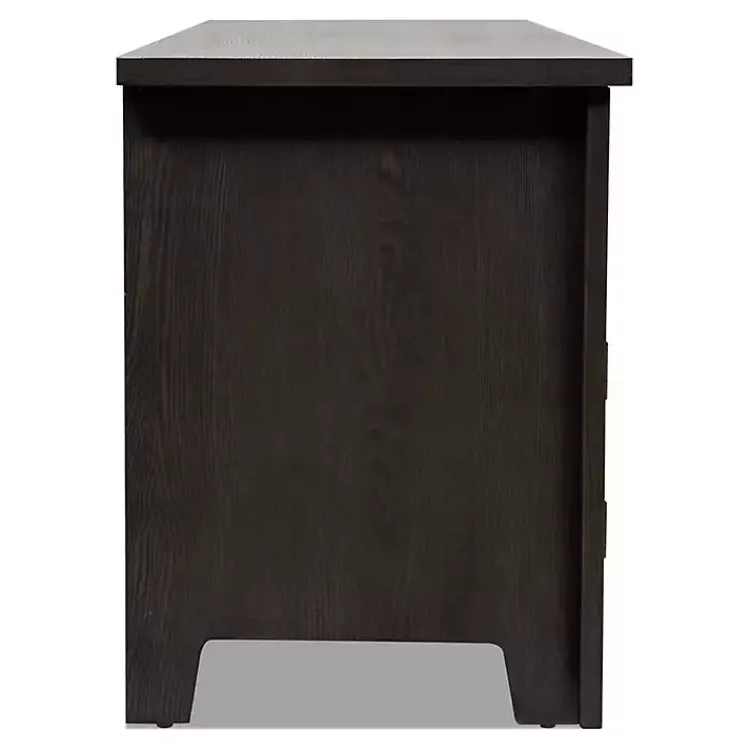Kirklands Home Tv Stands & Media Consoles|Dark Wood 4-Door Media Cabinet Gray