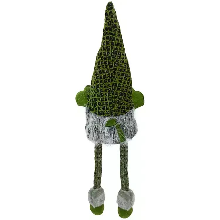 Dark Green Gnomette Shelf Sitter Christmas Decorations