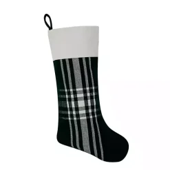 Discount Dark Green Plaid Festive Christmas Stocking Christmas Stockings & Stocking Holders
