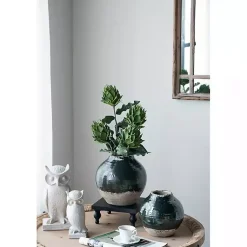 Sale Dark Two-Tone Round Vase Vases