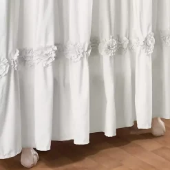 Kirklands Home Shower Curtains|Darla Floral Shower Curtain White