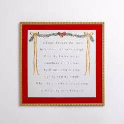 Best Dashing Through the Snow Velvet Framed Art Print Christmas Art & Wall Decor