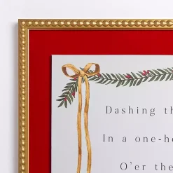 Best Dashing Through the Snow Velvet Framed Art Print Christmas Art & Wall Decor