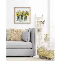 Kirklands Home Framed Art|Deckled Sunflower Trio Framed Art Print