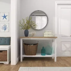 Clearance Decorative Mussel Shell Wood Boxes, Set of 2 Baskets & Boxes