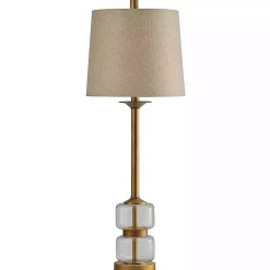 Kirklands Home Buffet Lamps|Deep Gold Glass Orb Buffet Lamp Tan