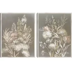 Kirklands Home Framed Art|Delicate Bunch 2-pc. Framed Canvas Art Set