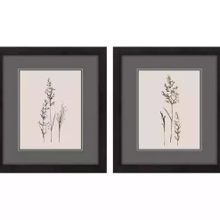Kirklands Home Framed Art|Delicate Stems Framed Art Prints, Set of 2
