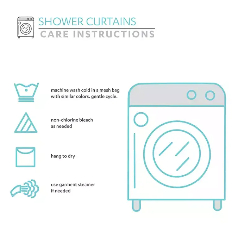 Kirklands Home Shower Curtains|Denim Vintage Stripe Shower Curtain Blue