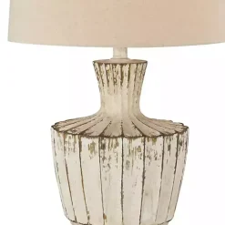 Kirklands Home Table Lamps|Distressed Cream Jada Table Lamp Tan