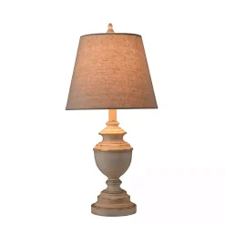 Kirklands Home Table Lamps|Distressed Cream Table Lamp Tan
