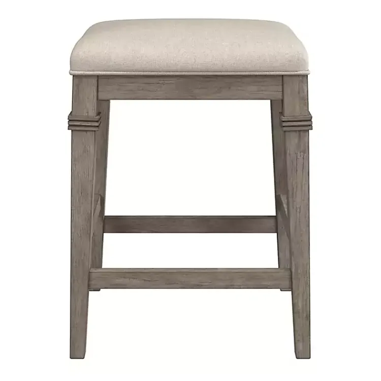 Kirklands Home Bar Stools & Counter Height Stools|Distressed Gray and Beige Counter Stool