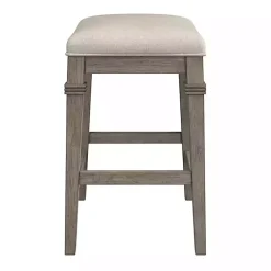 Kirklands Home Bar Stools & Counter Height Stools|Distressed Gray and Beige Counter Stool