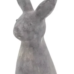 Kirklands Home Garden Statues|Distressed Rabbit Outdoor Statue Gray